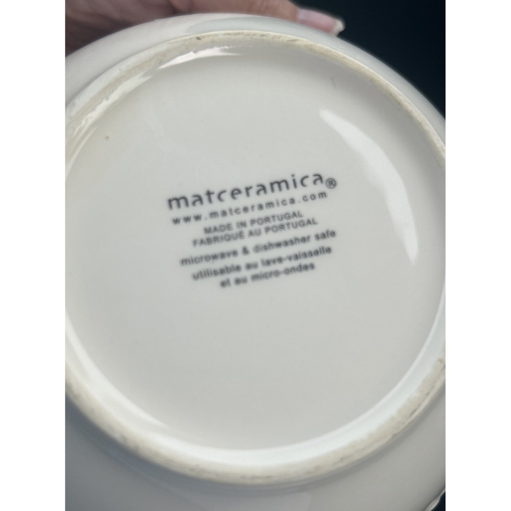 Matceramica Venice White Cereal/serving Bowl Made in Portugal 7.25" Round - Picture 2 of 8